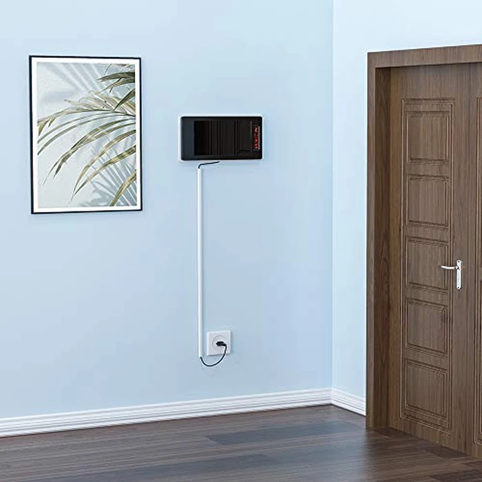 Yecaye 128in Mini Cord Hider for 1 Mini Wire, On-Wall Cord Cover Channel, Tape Wire Concealer, Cable Cover Cable Management for Home Office, W0.5in H0.31in, White by Yecaye - Image 4