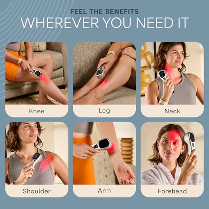 Lifepro Infrared & Red Light Therapy for Body Joints & Muscles Wellness Support, Portable Red Light Therapy Device, Near Infrared Light Therapy for Body & Face - Use 3 wavelengths by LifePro - Image 5
