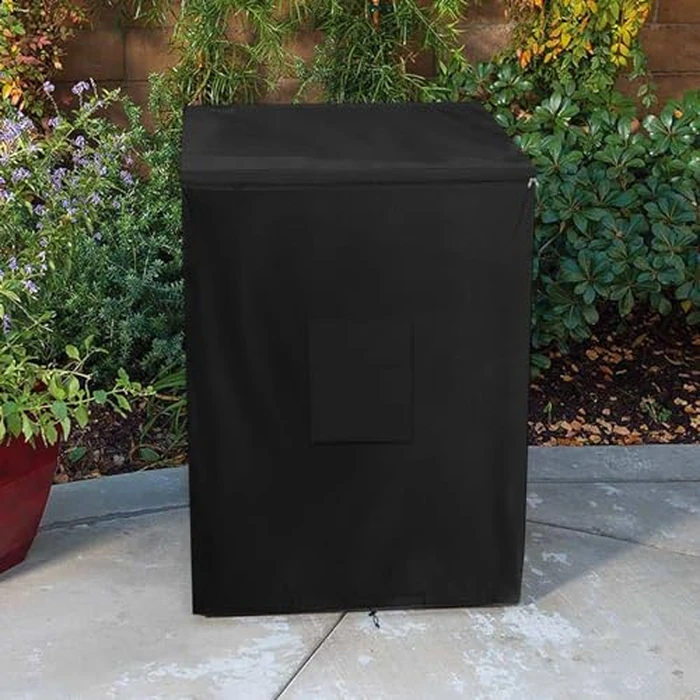Deep Freezer Covers for Outside,Heavy Duty 600D Durable Chest Freezer Cover Waterproof,Outdoor Freezer Covers for Outside 7.0 Cubic Feet Chest Freezer,Top with Zipper to Open(38"W x 23"D x 34"H,Black) by Dalema - Image 7