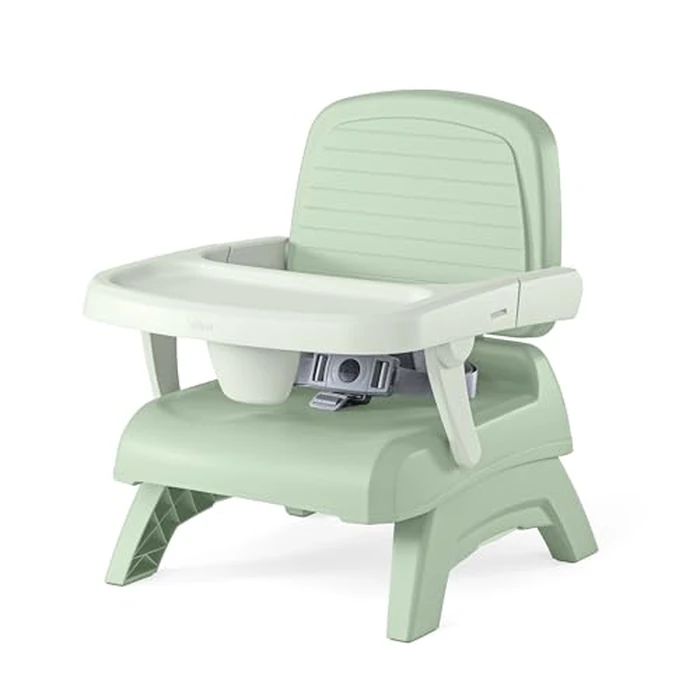 Chicco Bento Booster 3-in-1 Portable Booster Seat for Table, Feeding Seat and Toddler Chair for Babies and Toddlers, for Children up to 50 lbs., Lightweight, Compact Fold, Sage/Green by Chicco - Used - Like New condition - US$30.99