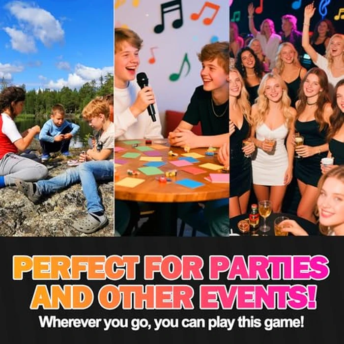 Mity rain Music Party Games - Fast-Paced Music Trivia Card Games for 2-10 Players | Fun Family Games & Adult Card Games with Lyrics ChallengePerfect for Game Night & Music Lovers! by Mity rain - Image 4