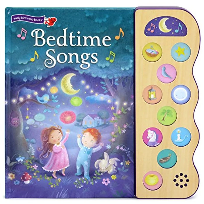 Bedtime Songs: 11-Button Interactive Children's Sound Board Book by Cottage Door Press - Image 1