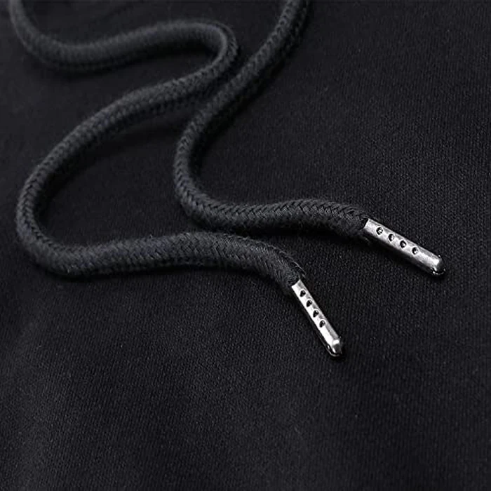 FADBBW Women's Cropped Hoodie Fleece Long Sleeve Pullover Cut Off Hood Sweatshirt (as1, alpha, x_l, regular, regular, Black) by FADBBW - Image 4