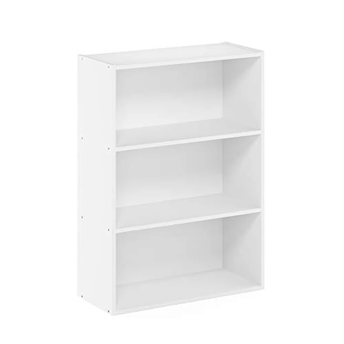 Furinno PASIR Book Shelf, 3-Tier Bookshelf, Storage Shelves Bookcase, 9.7 x 23.7 x 31.5, for Living Room, Bedroom, Home Office, Plain White by Furinno - Image 7