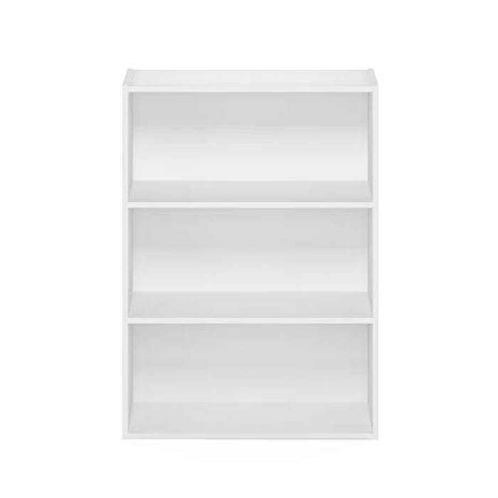 Furinno PASIR Book Shelf, 3-Tier Bookshelf, Storage Shelves Bookcase, 9.7 x 23.7 x 31.5, for Living Room, Bedroom, Home Office, Plain White by Furinno - Image 8