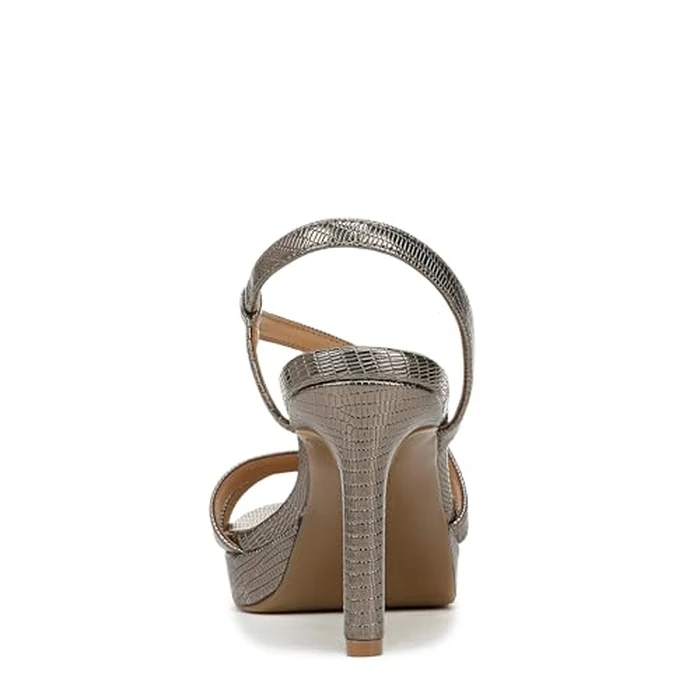 Naturalizer Women's Abby Heeled Sandal, Pewter Lizard, 7.5 by Naturalizer - Image 3
