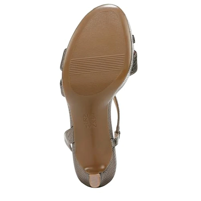 Naturalizer Women's Abby Heeled Sandal, Pewter Lizard, 7.5 by Naturalizer - Image 4