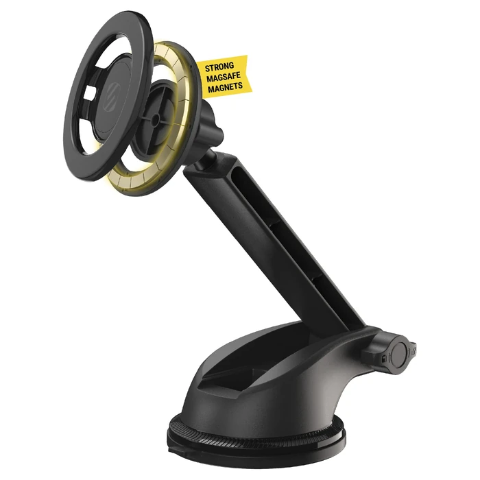 Scosche MagicMount SMSWDEX MagSafe Car Mount, Magnetic Phone Holder for Car Windshield/Dashboard, Suction Cup Phone Mount Compatible with iPhone 16 15 14 13 12 Pro Max Plus Mini Mag Safe Accessories by Scosche - Used - Acceptable condition - CA$27.32