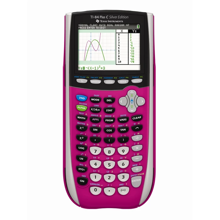 Texas Instruments TI-84 Plus C Silver Edition Graphing Calculator, Pink by Texas Instruments - Used - Good condition