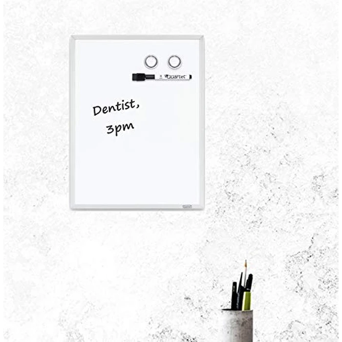 Quartet Slim Magnetic Dry Erase Whiteboard - 11” x 14” Small White Board for Wall, Home Office, Classroom & Home School Supplies, White Slim Aluminum Frame (6447415860) by Quartet - Image 3
