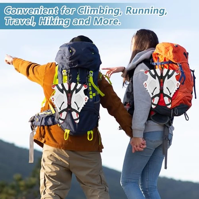 takyu Shoe Holder for Backpack, Silicone Shoe Holster with Backpack Clips for Sneaker Bag, Shoe Clips Sports Accessories for Outdoor Trip to Carry Extra Shoes (Black+Black/2PCS) by takyu - Image 7