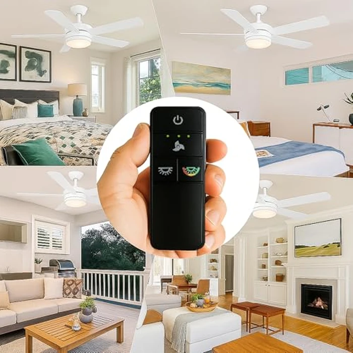 TX028C-S Ceiling Fan Remote Control Replacement for Hampton Bay Home Decorators Collection, 3-Speed Light Dimmer and Color-Changing, 4 Dip Switches Replacement for A25-TX028C-S (Remote Only) by UBORSY - Image 8