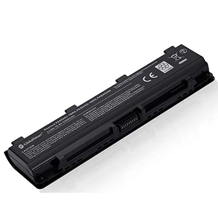 GlobalSmart 108V 5200mAh PA5024U-1BRS PA5025U-1BRS PA5023U-1BRS - Laptop Battery for Toshiba Satellite C800 C850 L800 C800D C850D C855 PA5109U-1BRS PA5027U-1BRS 6Cell High Performance by G GLOBALSMART - Image 1