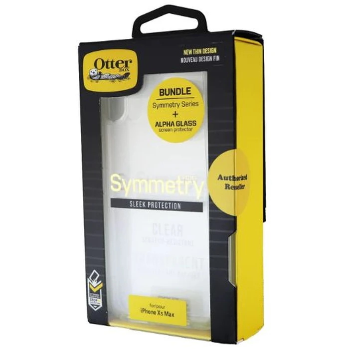 Otterbox Symmetry Series Phone Case + Alpha Glass Screen Protector for iPhone XS Max (Bundle) - Clear by Otterbox - Refurbished - Good condition