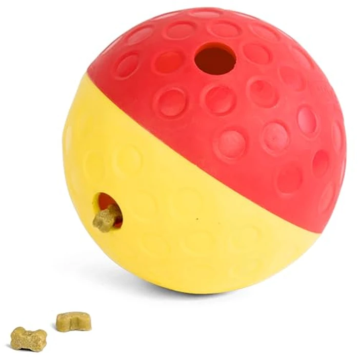 Outward Hound by Nina Ottosson Treat Tumble - Interactive Food-Dispensing Dog Puzzle Ball, Level 1 Beginner, Large, 5.8" by Outward Hound - Used - Very Good condition - US$9.35