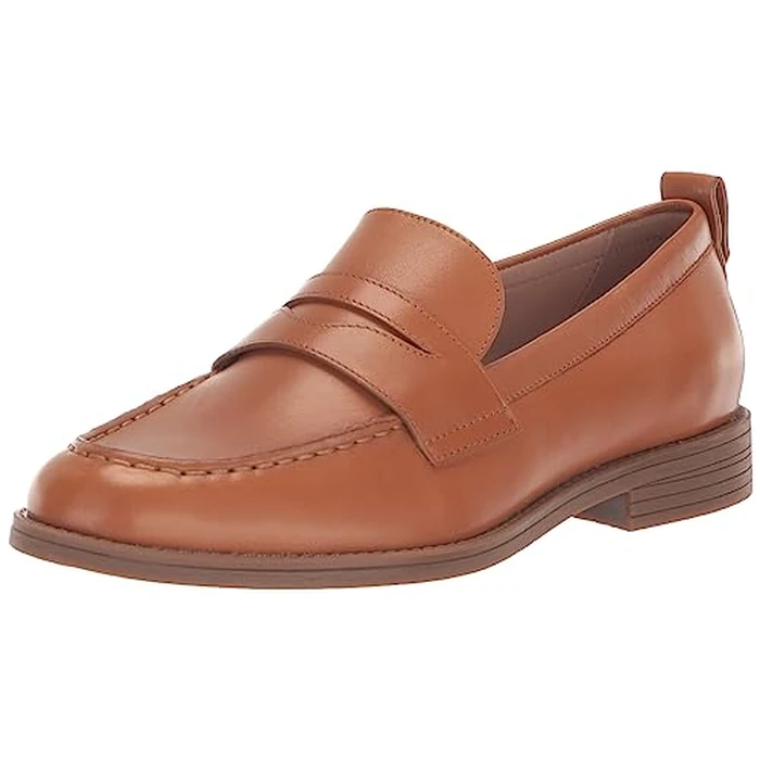 Cole Haan Women's Stassi Penny Loafer, Pecan Leather, 10-C US by Cole Haan - Image 1