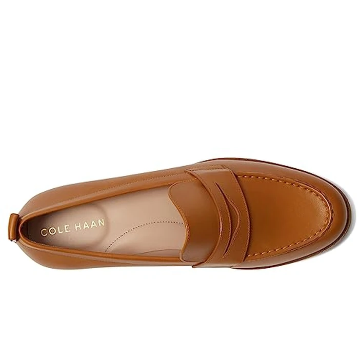Cole Haan Women's Stassi Penny Loafer, Pecan Leather, 10-C US by Cole Haan - Image 3