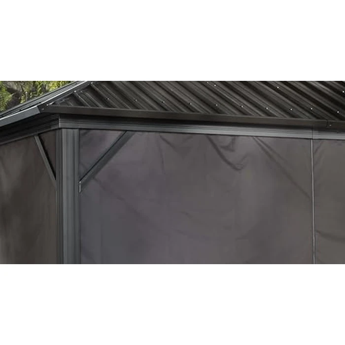 Sojag Accessories Set of 4 10' x 14' Curtains for Genova Outdoor Gazebo - Brown by Sojag - Image 4