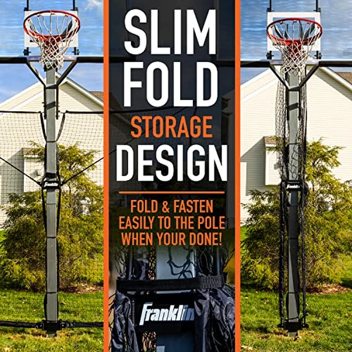 Franklin Sports XL Defender Pro Basketball Rebounder Net - Rebounding Net for Outdoor + Driveway Basketball Hoops - Shooting Practice + Training Equipment - Easily Fold + Set Up by Franklin Sports - Image 6