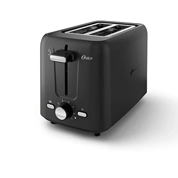 Oster 2-Slice Toaster with Custom Bagel Setting and Extra-Wide Slots, Black by Oster - Image 1