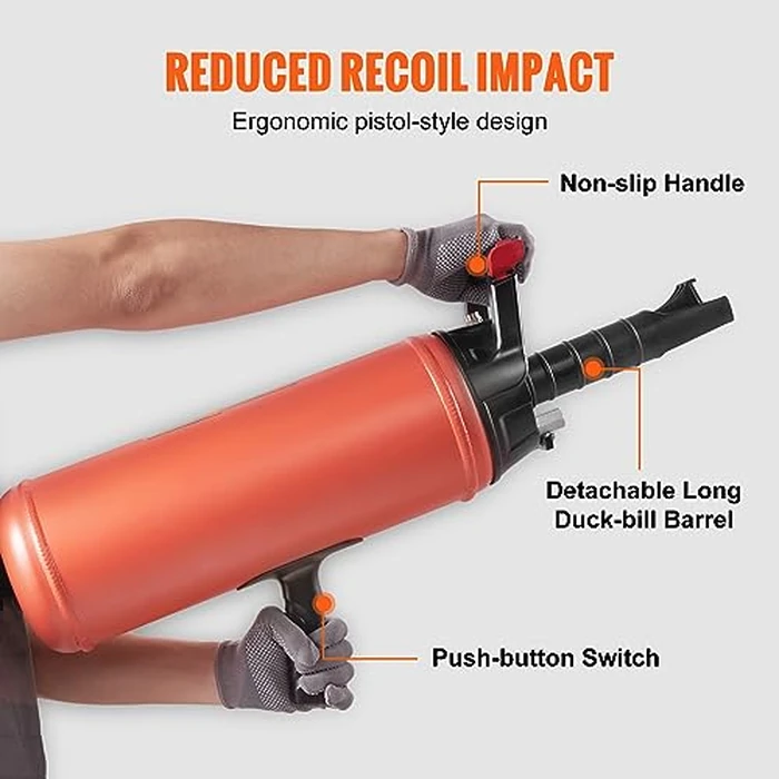 VEVOR Tire Seater, 2.4 Gal/9 L Air Tire Blaster, 150 PSI Handheld Portable Tire Inflator Tool, 87-116 PSI Operating Pressure for Tractor Truck ATV Car and Automobile Repair by VEVOR - Image 5