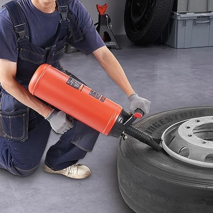 VEVOR Tire Seater, 2.4 Gal/9 L Air Tire Blaster, 150 PSI Handheld Portable Tire Inflator Tool, 87-116 PSI Operating Pressure for Tractor Truck ATV Car and Automobile Repair by VEVOR - Image 8