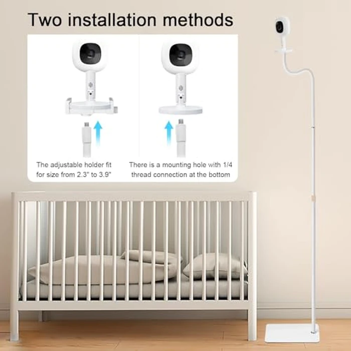 AISVAN Adjustable Height Baby Monitor Floor Stand Holder for Hellobaby HB6560/HB6550 HB65/HB66/HB248 Baby Monitor and Also Compatible with The Nanit Pro Smart Monitor & Flex Stand by AISVAN - Used - Acceptable condition