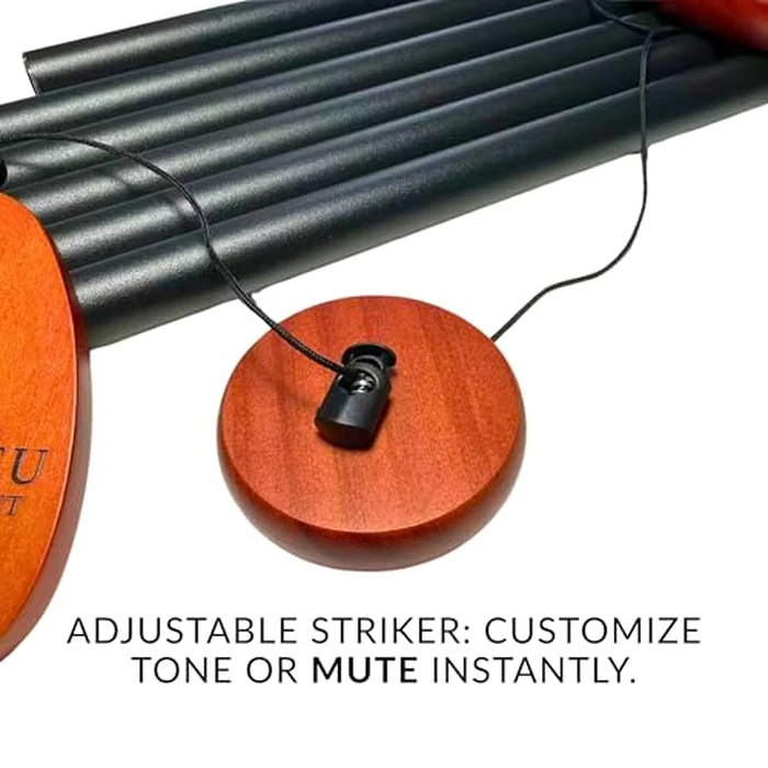 L'UTIME BLEU 31" Wind Chimes Outdoor, Crisp Melodic Aluminum Tubes - Deep Tone Memorial Gifts for Mother's Day, Graduation, Birthday (Black, 31") by L'UTIME BLEU - Image 5