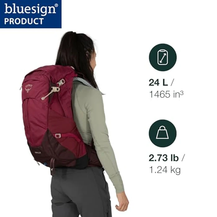 Osprey Sirrus 24L Women's Hiking Backpack, Tunnel Vision Grey by Osprey - Used - Like New condition