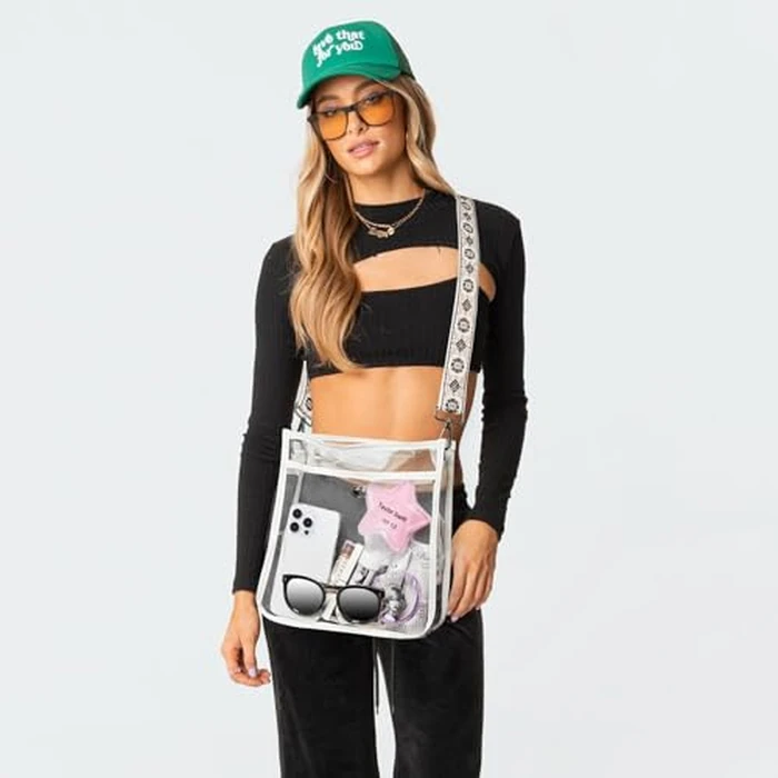 Bluome Clear Bag for Stadium Events 12x12x6, Clear Purses Stadium Bag Crossbody Purses for Concerts Football Games Travel by Bluome - Image 2