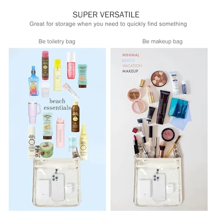 Bluome Clear Bag for Stadium Events 12x12x6, Clear Purses Stadium Bag Crossbody Purses for Concerts Football Games Travel by Bluome - Image 5