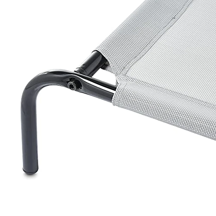 Amazon Basics Cooling Breathable Elevated Dog Bed with Metal Frame for Large Dogs, 51" x 31" x 8", Grey by Amazon Basics - Image 4