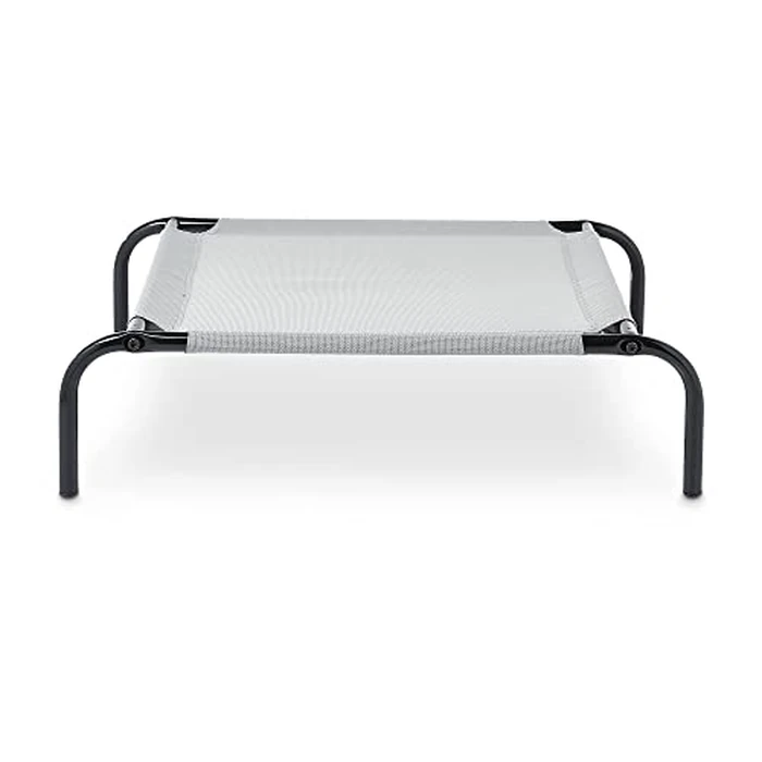 Amazon Basics Cooling Breathable Elevated Dog Bed with Metal Frame for Large Dogs, 51" x 31" x 8", Grey by Amazon Basics - Image 5