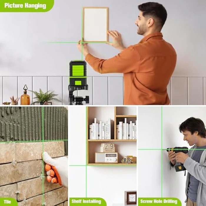 Laser Level with Tripod, 100 feet Green Cross Line Self Rotary Leveling Laser Level, Vertical and Horizontal Line, Rotatable 360 Degree, Manual Self leveling and Pulse Mode,IP54 Waterproof & Battery by KOXOBET - Image 7