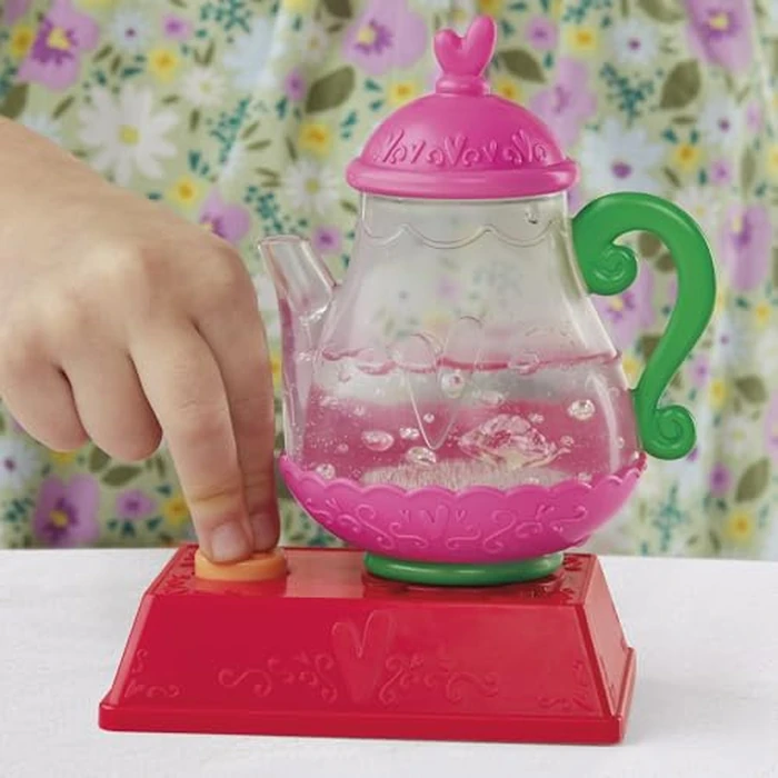 Baby Alive Bubbly Tea Party Berry Boo Doll with Teapot Accessories, Black Hair, 11 Inches, Toys for 3 Year Old Girls and Boys & Up by Baby Alive - Image 3