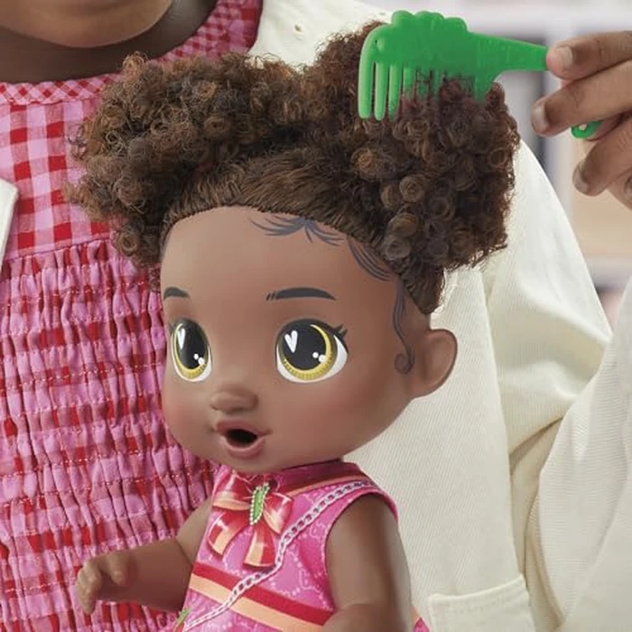 Baby Alive Bubbly Tea Party Berry Boo Doll with Teapot Accessories, Black Hair, 11 Inches, Toys for 3 Year Old Girls and Boys & Up by Baby Alive - Image 6