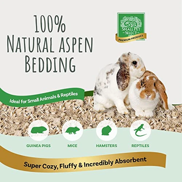 Small Pet Select Premium Natural Aspen Bedding, Animal Bedding for Small Indoor and Outdoor Pets, Made in The USA, Jumbo Size 113 L Pack by Small Pet Select - Image 2
