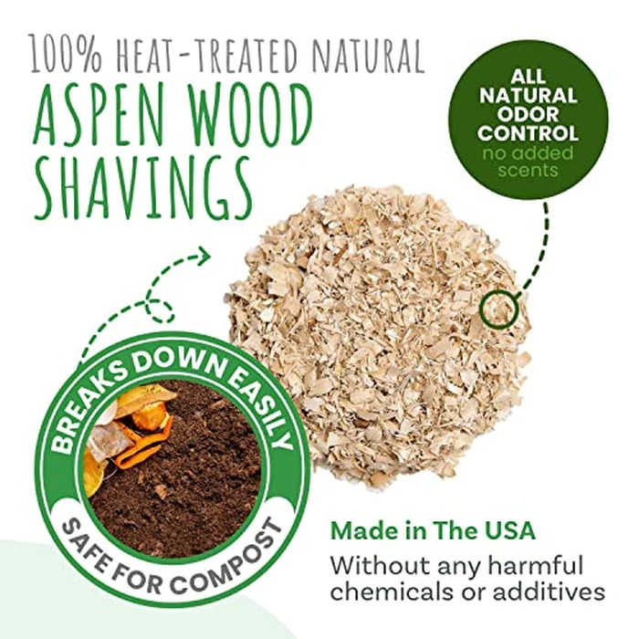 Small Pet Select Premium Natural Aspen Bedding, Animal Bedding for Small Indoor and Outdoor Pets, Made in The USA, Jumbo Size 113 L Pack by Small Pet Select - Image 3
