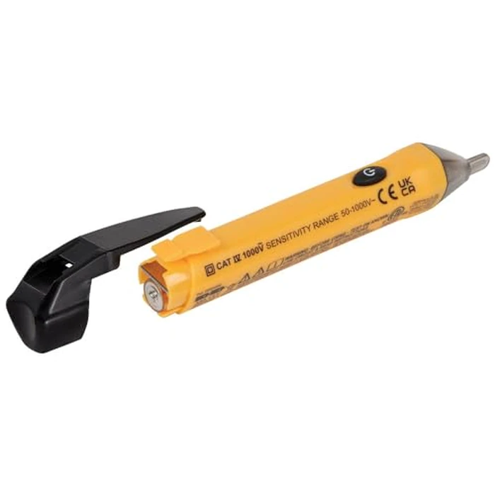 Klein Tools NCVT1P Voltage Tester, Non-Contact Low Voltage Tester Pen, 50V to 1000V AC, Audible and Flashing LED Alarms, Pocket Clip by KLEIN TOOLS - Image 8