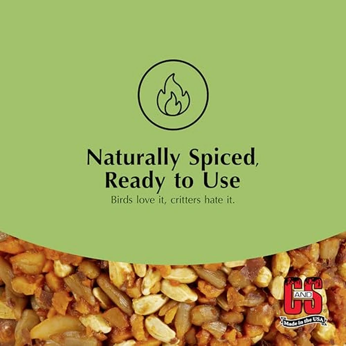 C&S Ready to Use Hot Pepper Bird Seed Cylinder, Spicy Wild Bird Outdoor Feeder with Hanger, 1.76 Pound Cylinder, 2 Pack by C&S - Image 5