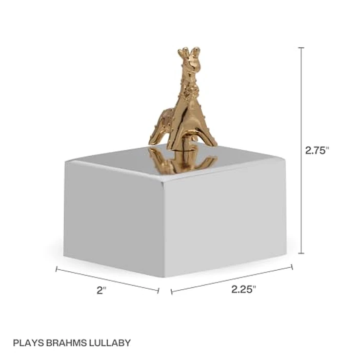 Wallace Baby Gold Giraffe Music Box by Wallace - Image 2