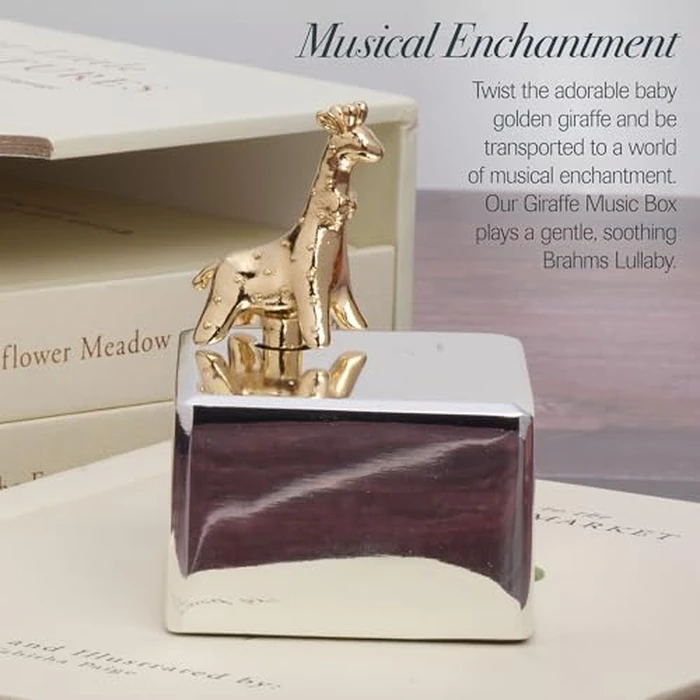 Wallace Baby Gold Giraffe Music Box by Wallace - Image 3