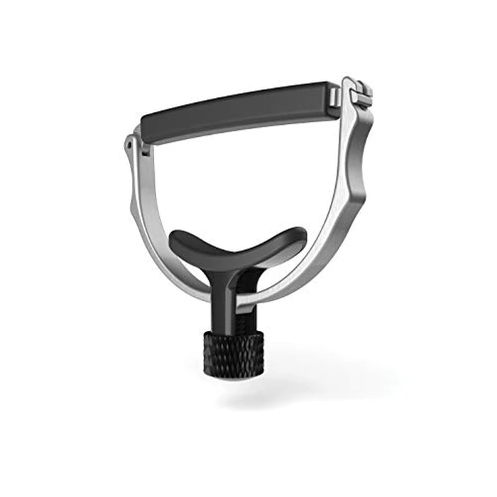 D'Addario Guitar Capo for Acoustic Guitar - Cradle Style Acoustic Guitar Capo - Creates Even Tension - Self Centering Capo Creates Even Tension - Stainless Steel by D'Addario - Image 1