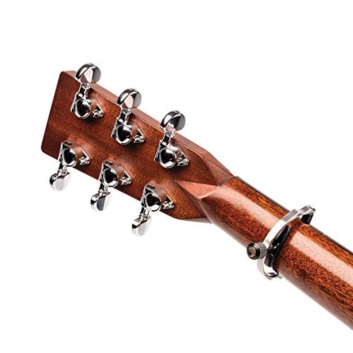 D'Addario Guitar Capo for Acoustic Guitar - Cradle Style Acoustic Guitar Capo - Creates Even Tension - Self Centering Capo Creates Even Tension - Stainless Steel by D'Addario - Image 3