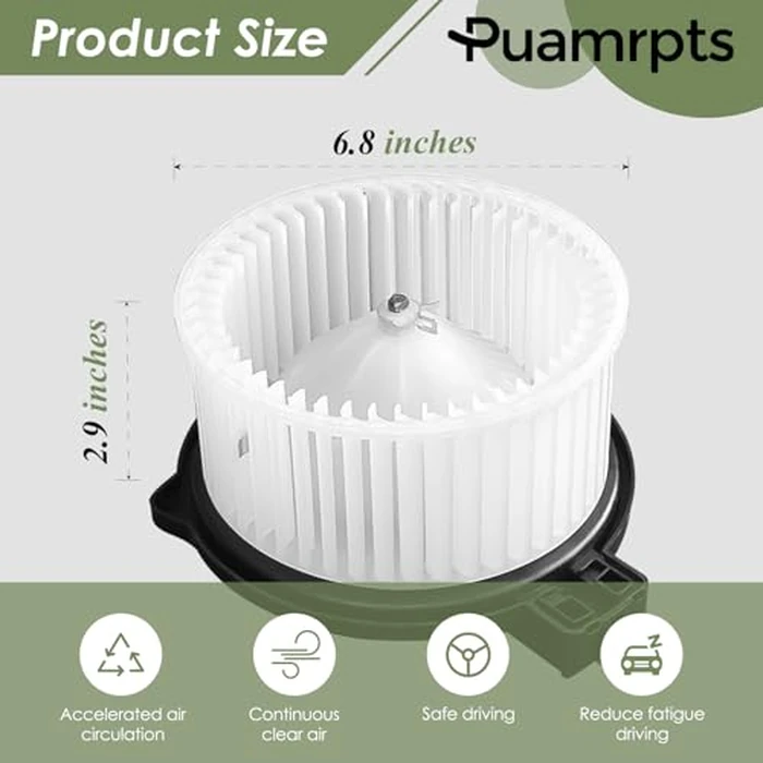 PUAMRPTS AC Heater Blower Motor - Compatible with Mazda CX-5 2017-2022, Mazda 6 2014-2021, Without ATC (w/o Digital Temp Control) - Motor Fan# GHP961B10, PM4106 by PUAMRPTS - Image 7