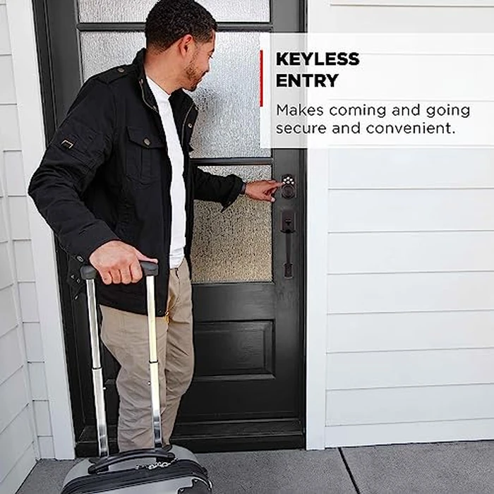 Kwikset Powerbolt 240 5-Button Keypad Venetian Bronze Traditional Electronic Deadbolt Door Lock, Featuring Convenient keyless Entry, Customizable User Codes and auto Locking by Kwikset - Image 3