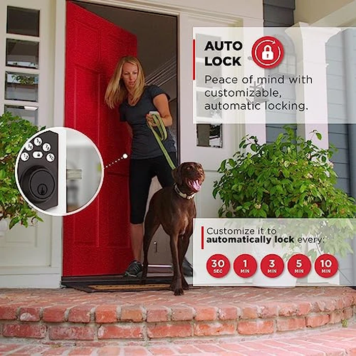 Kwikset Powerbolt 240 5-Button Keypad Venetian Bronze Traditional Electronic Deadbolt Door Lock, Featuring Convenient keyless Entry, Customizable User Codes and auto Locking by Kwikset - Image 5