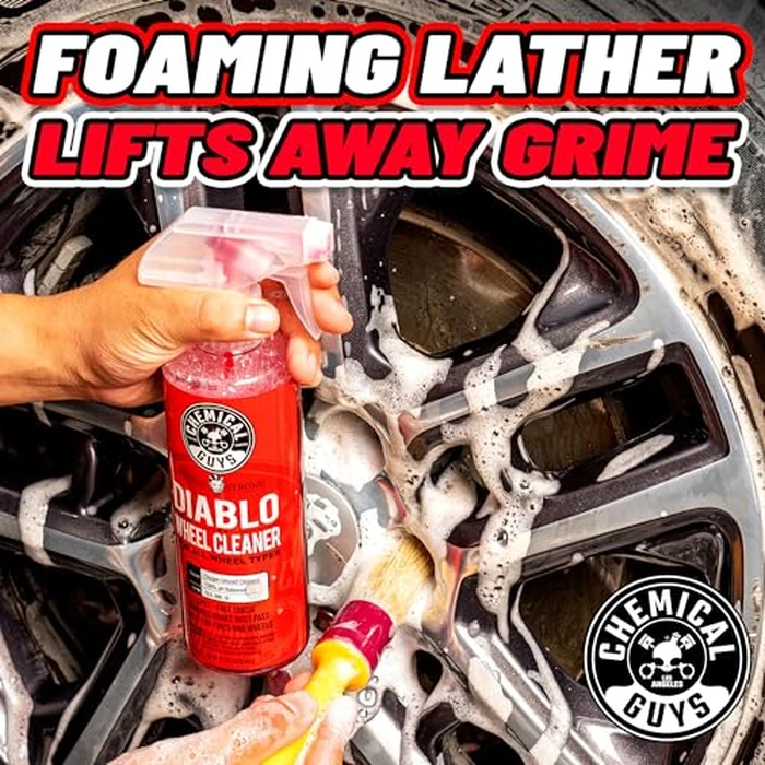 Chemical Guys Diablo Wheel Cleaner Spray - 2 Pack 16 oz Bottles, Safe on All Wheel & Rim Finishes, Sprayable Formula Removes Brake Dust, Dirt & Grime, Car Care for Trucks, SUVs, Motorcycles & RVs by Chemical Guys - Image 4