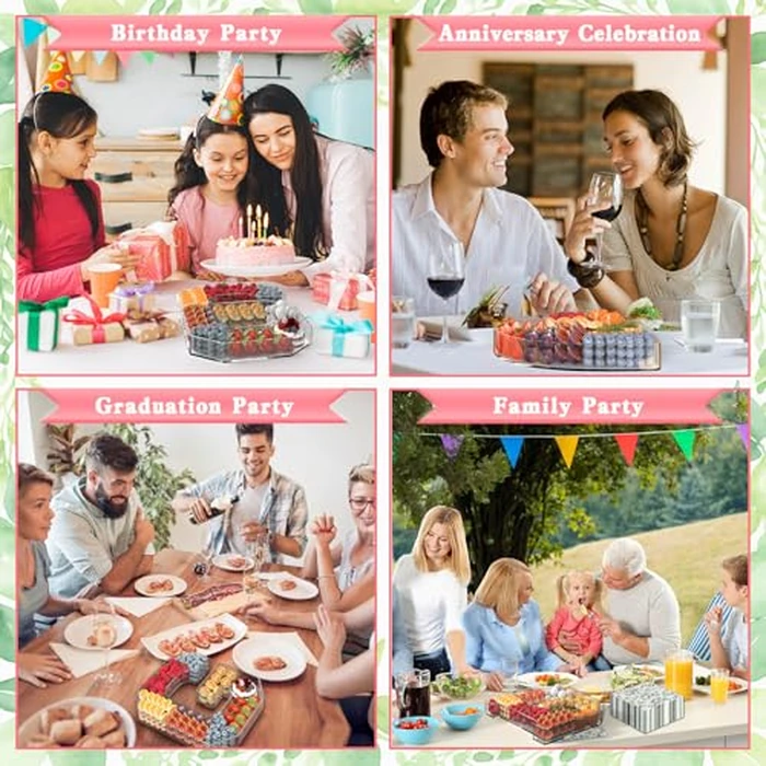 Tdsuco 11" Acrylic Letter Charcuterie Tray, Charcuterie Letters Fillable Box for food, Reusable Serving Cake Candy Dish Display Tray for Birthday Anniversary Party Decoration (Letter J) by Tdsuco - Image 8