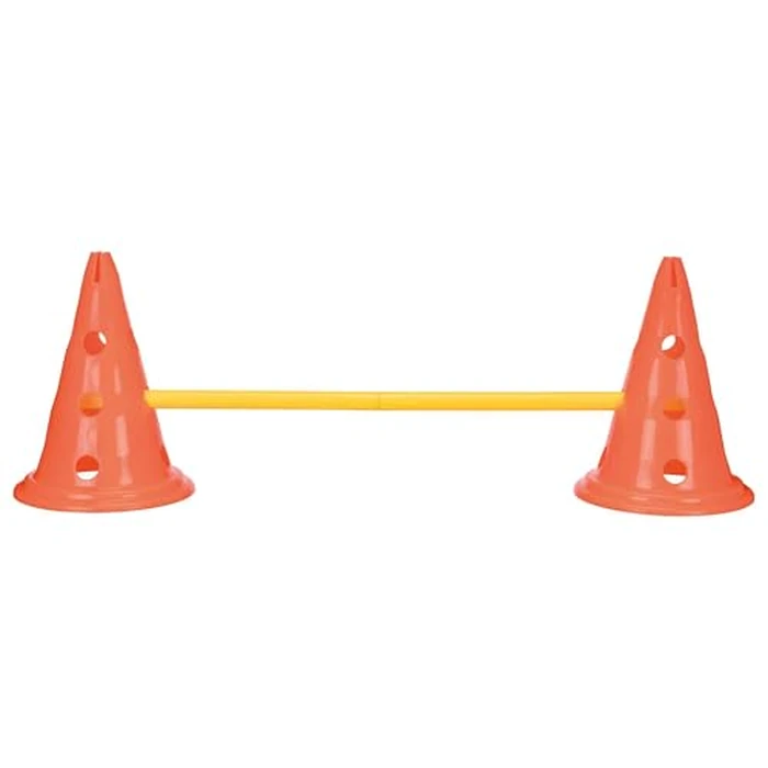 Trixie Dog Agility Hurdle Cone Set - Dog Agility Set with Height Adjustable Crossbar for Beginners & Advanced, Dog Agility Equipment for Dog Obstacle Courses - 6 x Cones, 3 x Agility Rods by TRIXIE - Image 4